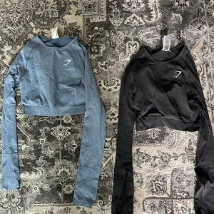Gymshark Long Sleeve Crop Top Bundle